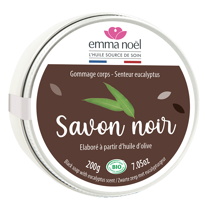 Emma Noël -- Savon noir hammam à l'eucalyptus bio - 200 g