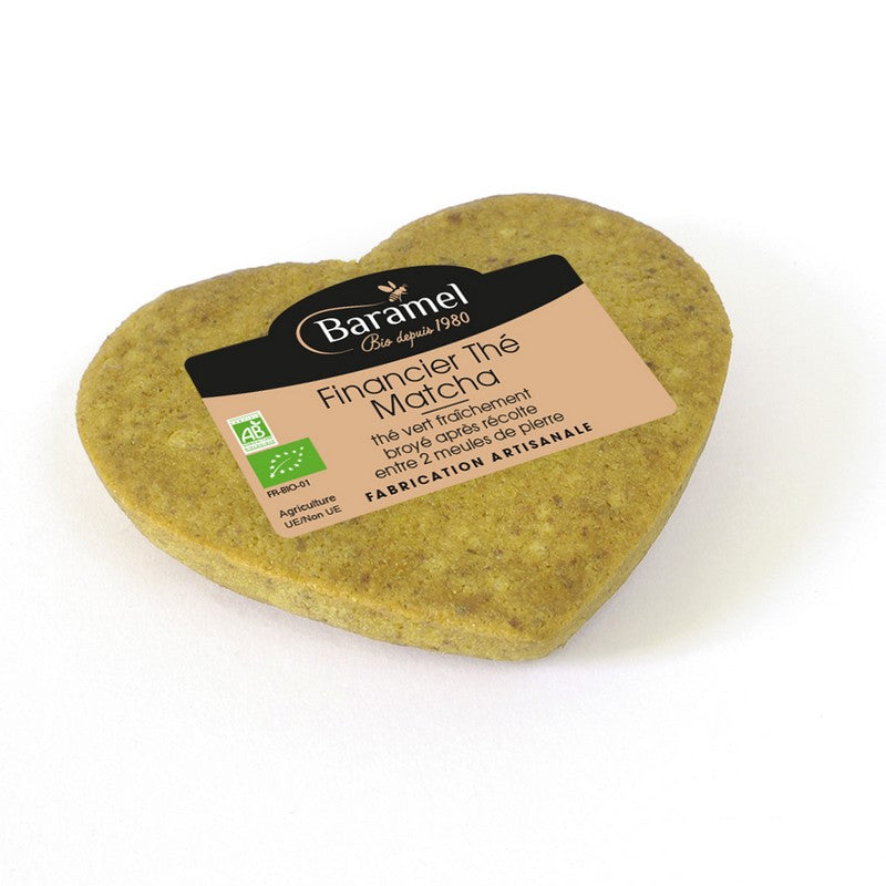 Baramel -- Financier aux amandes et thé vert matcha du japon bio - 70 g
