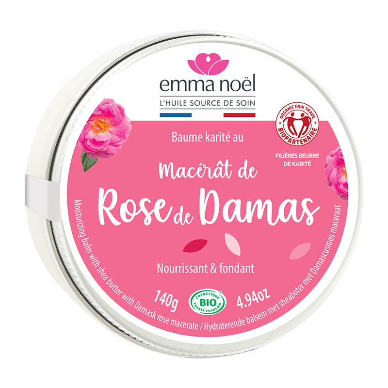 Emma Noël -- Baume karité rose damas bio - 140 g