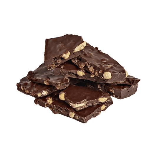 Belledonne -- Plaque à casser chocolat noir 57% amandes, noisettes et raisins bio Vrac - 1,5 kg