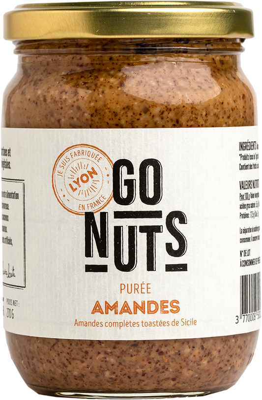 Go Nuts -- Purée d'amandes complètes toastées bio (origine Italie) - 270 g