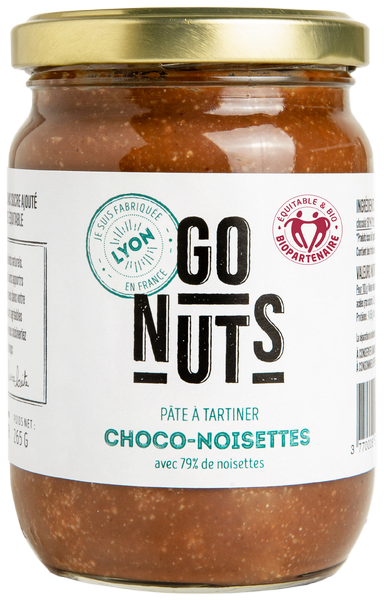 Go Nuts -- Pâte à tartiner choco noisettes bio - 265 g