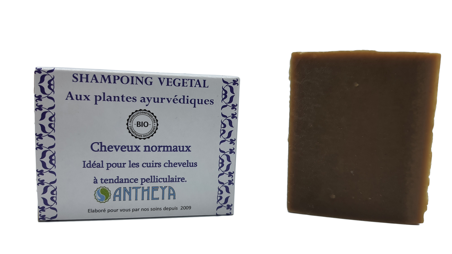 Antheya -- Shampoing solide basilic sacré/neem - anti-pellicules et démangeaisons (boîte) - 100 g