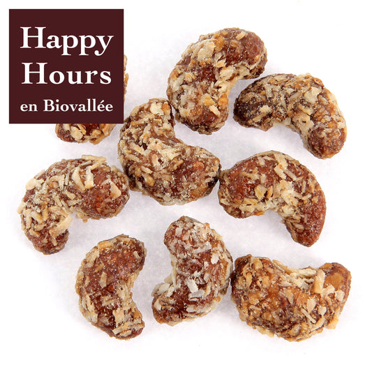 Happy Hours En Biovallée -- Cajou coco miel bio (max havelaar) Vrac - 5 kg