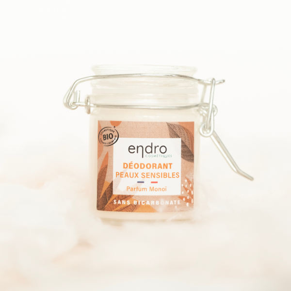 Endro -- Déodorant peaux sensibles - parfum monoï, sans bicarbonate  - 50 g