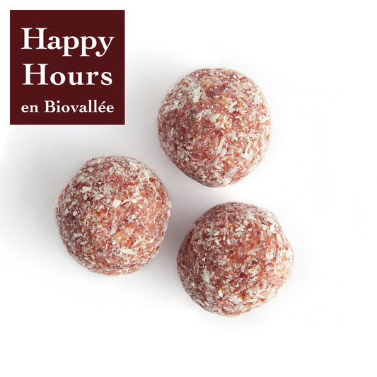Happy Hours En Biovallée -- Energy balls amande cranberry coco Vrac - 3 kg