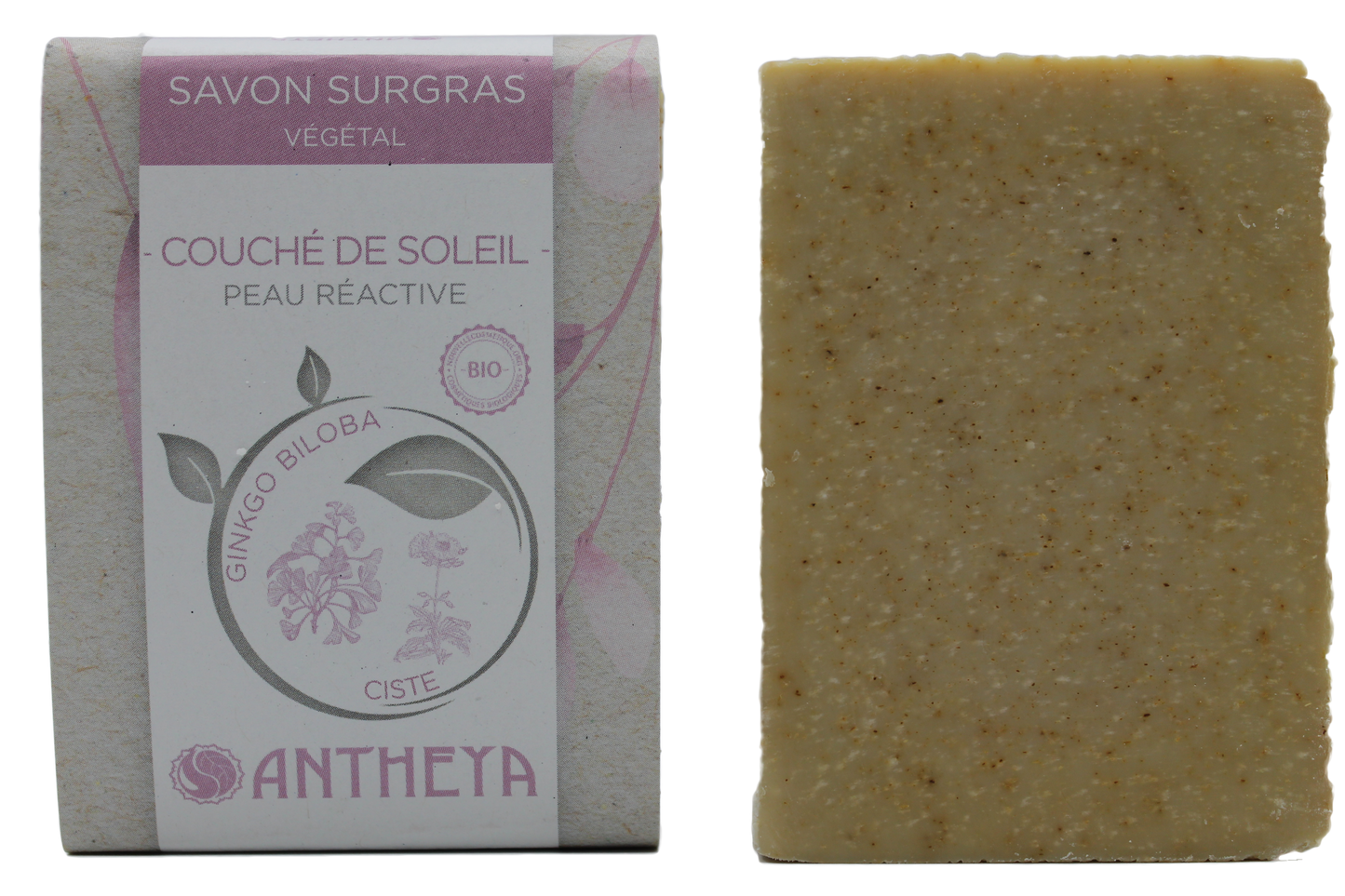 Antheya -- Savon anti-rougeurs - peaux réactives (bande papier) - 100 g