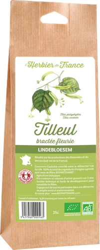 L'herbier -- Tilleul bractée fleurie bio (origine France) - 25 g