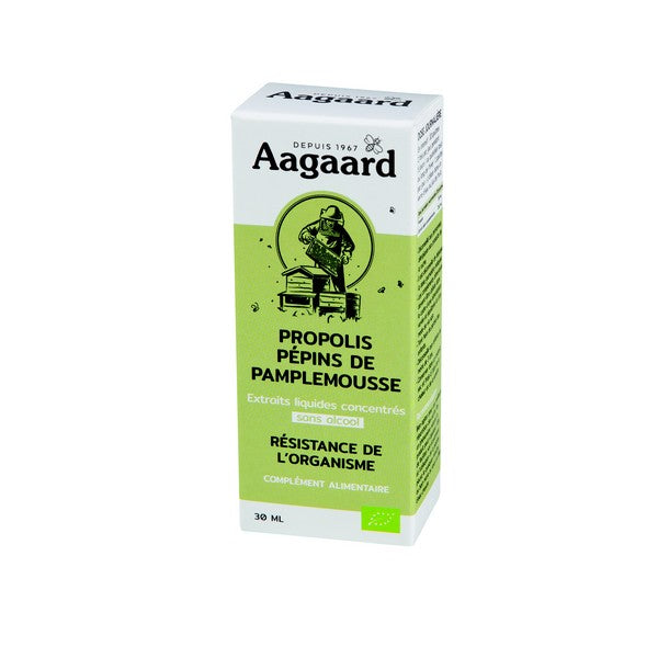 Aagaard -- Gouttes propolis et pepins de pamplemousse bio - 30 ml