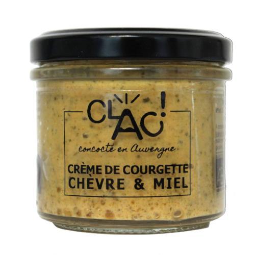 Clac -- Crème de courgette chèvre et miel bio - 100 g