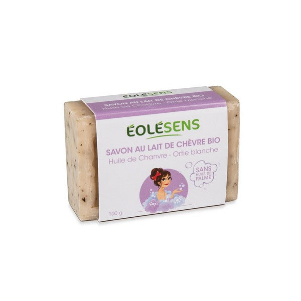 Eolesens -- Savon lait de chevre bio et huile de chanvre bio - 100 g