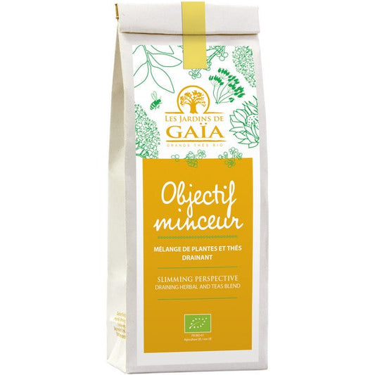 Jardins De Gaïa -- Thé et plantes bio objectif minceur (menthe poivrée maté ortie) - 100 g