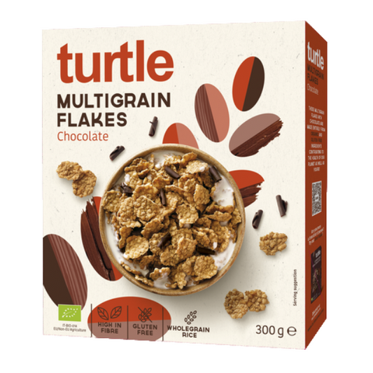 Turtle -- Petales multigrains avec chocolat noir, bio et sans gluten - 300 g