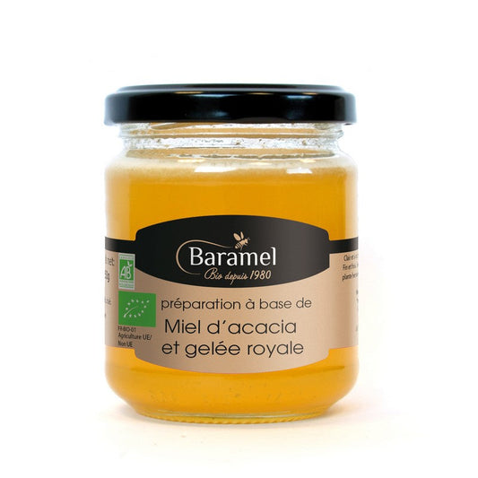 Baramel -- Miel d'acacia et gelée royale bio - 250 g