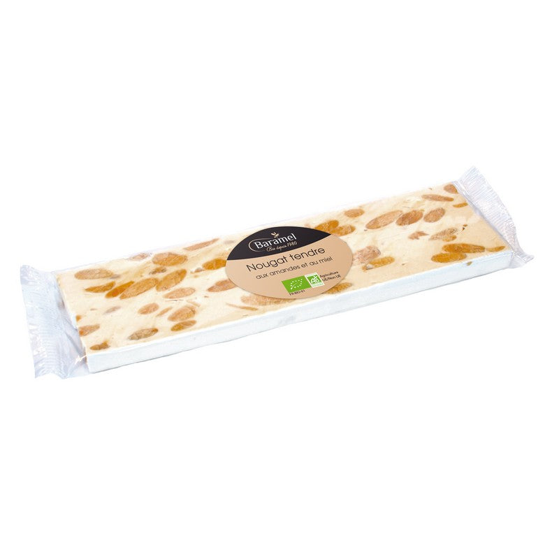 Baramel -- Nougat tendre de montelimar bio en barre (france) - 100 g