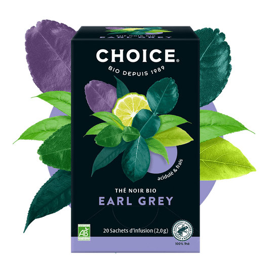 Choice -- Thé bio earl grey - 20 sachets
