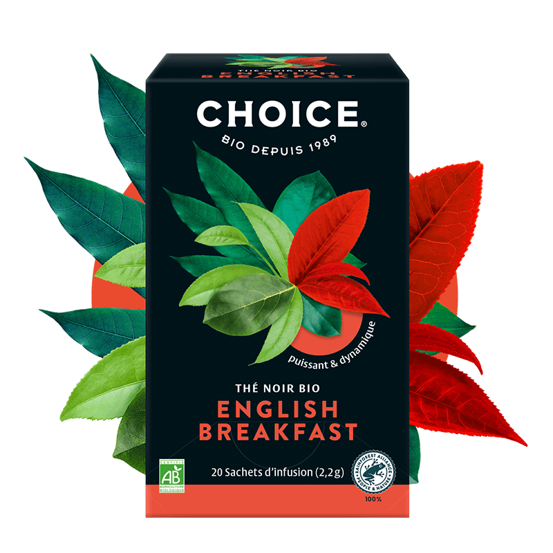 Choice -- Thé bio english breakfast - 20 sachets