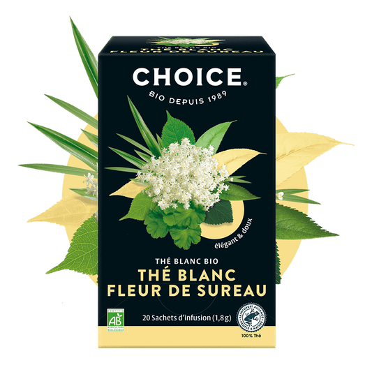 Choice -- Thé blanc fleur de sureau - 20 sachets