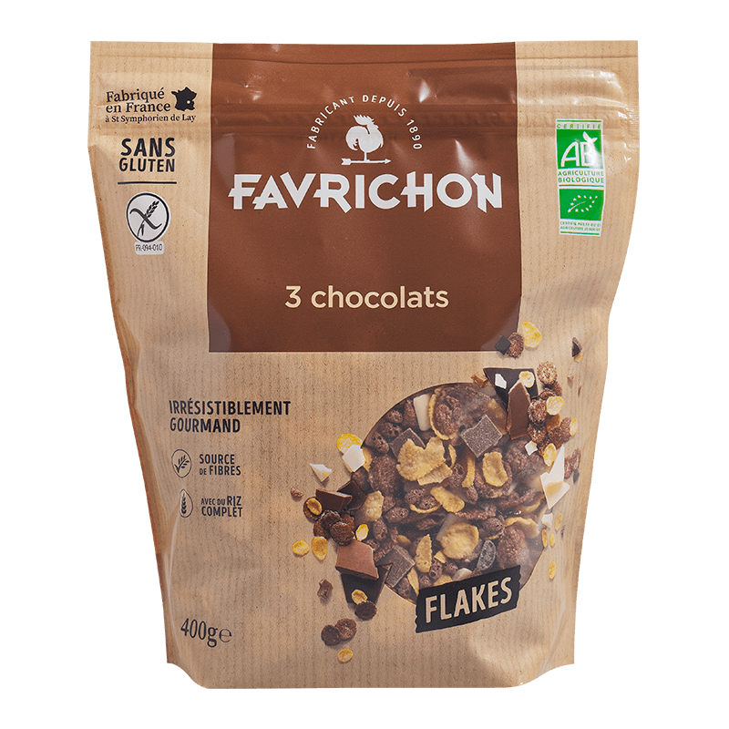 Favrichon -- Flakes 3 chocolats - 400 g