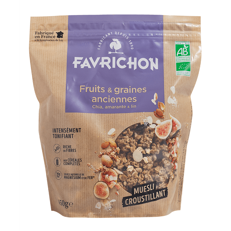 Favrichon -- Muesli croustillant fruits & graines anciennes - 450 g