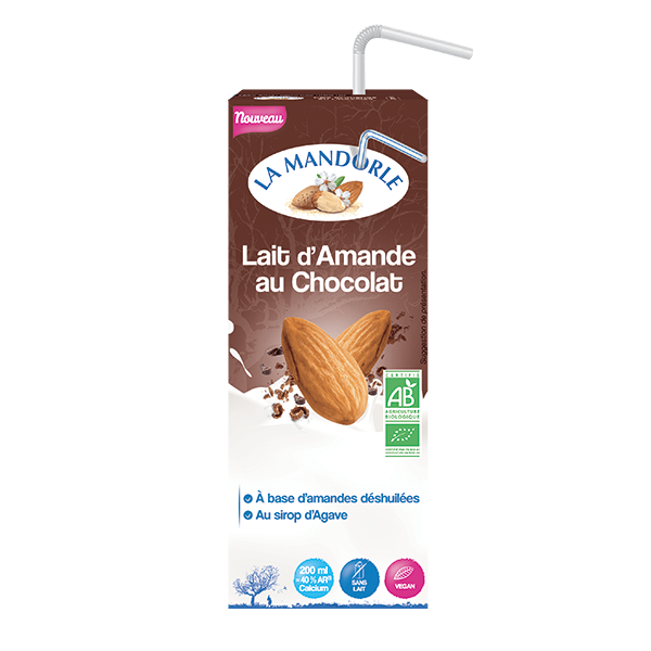 La Mandorle -- Lait amande/chocolat liquide bio - 20 cl