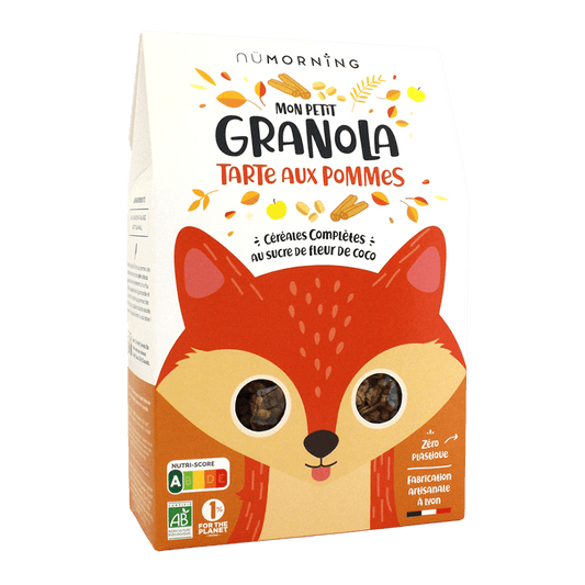 Nümorning -- Mon petit granola tarte aux pommes bio - boîte 300 g