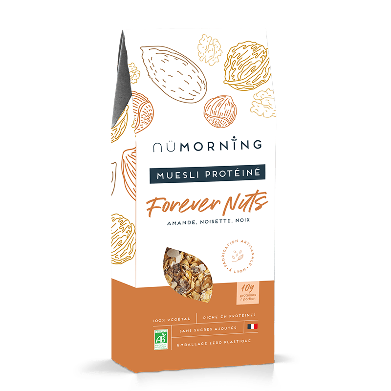 Nümorning -- Muesli protéiné forever nuts bio - boîte 300 g